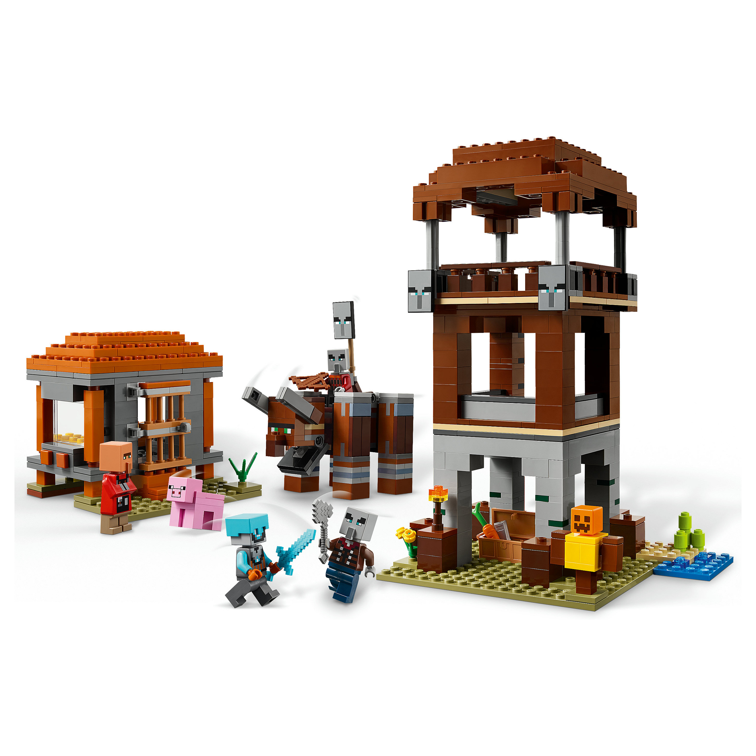 LEGO Minecraft The Pillager Outpost and Ravager - 29