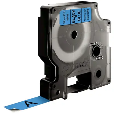 Shirit për Printer 3D Dymo Colour Ribbon 45016 / S0720560 - Zezë mbi Blu - 2