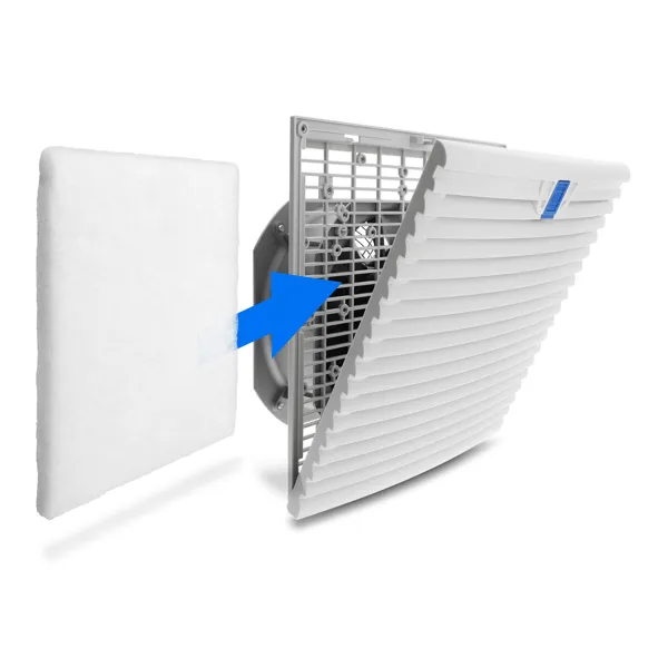 FtohĂ«s pĂ«r KasĂ« DeLOCK AxiallĂŒfter / 323 Ă 323 Ă 127mm / 230V AC / 2450 RPM / 600 mÂł/h / Me Filter â BardhĂ«/Blu/ZezĂ« - 4