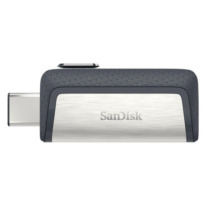 USB Flash Drive SanDisk Ultra Dual Drive / 256GB / USB 3.2 Gen 1 / USB Type-A / USB Type-C / deri 150MB/s Lexim / Dizajn rrëshqitës / 38.1 × 20.1 × 9.4mm / 9.1g - Zezë/Argjend - 4