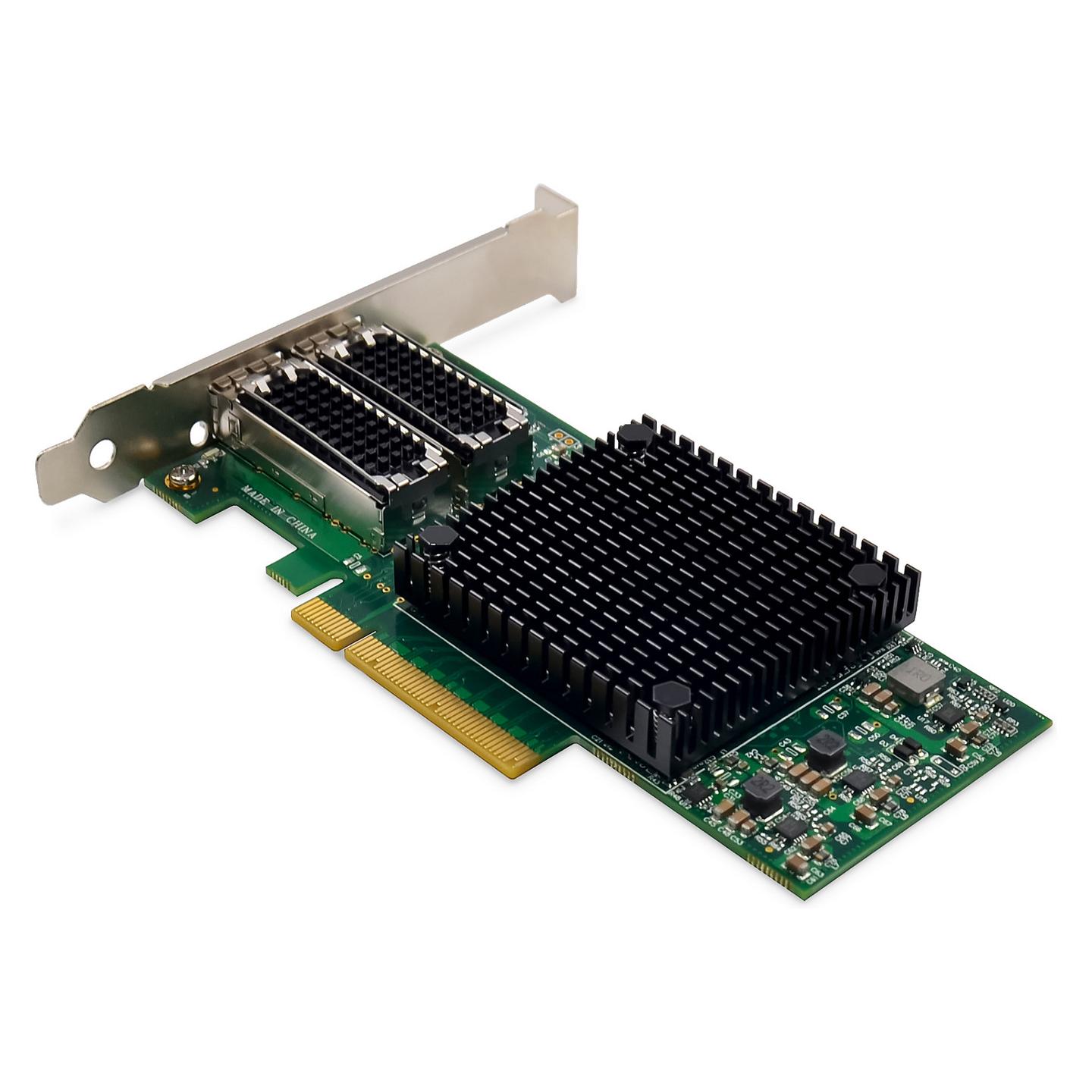 Karta të Rrjetit DIGITUS DN-10180, PCI Express 3.0 x8, 2x 25 Gigabit SFP28, 1/10/25Gbps, Mellanox, Low Profile + Full Height - 2