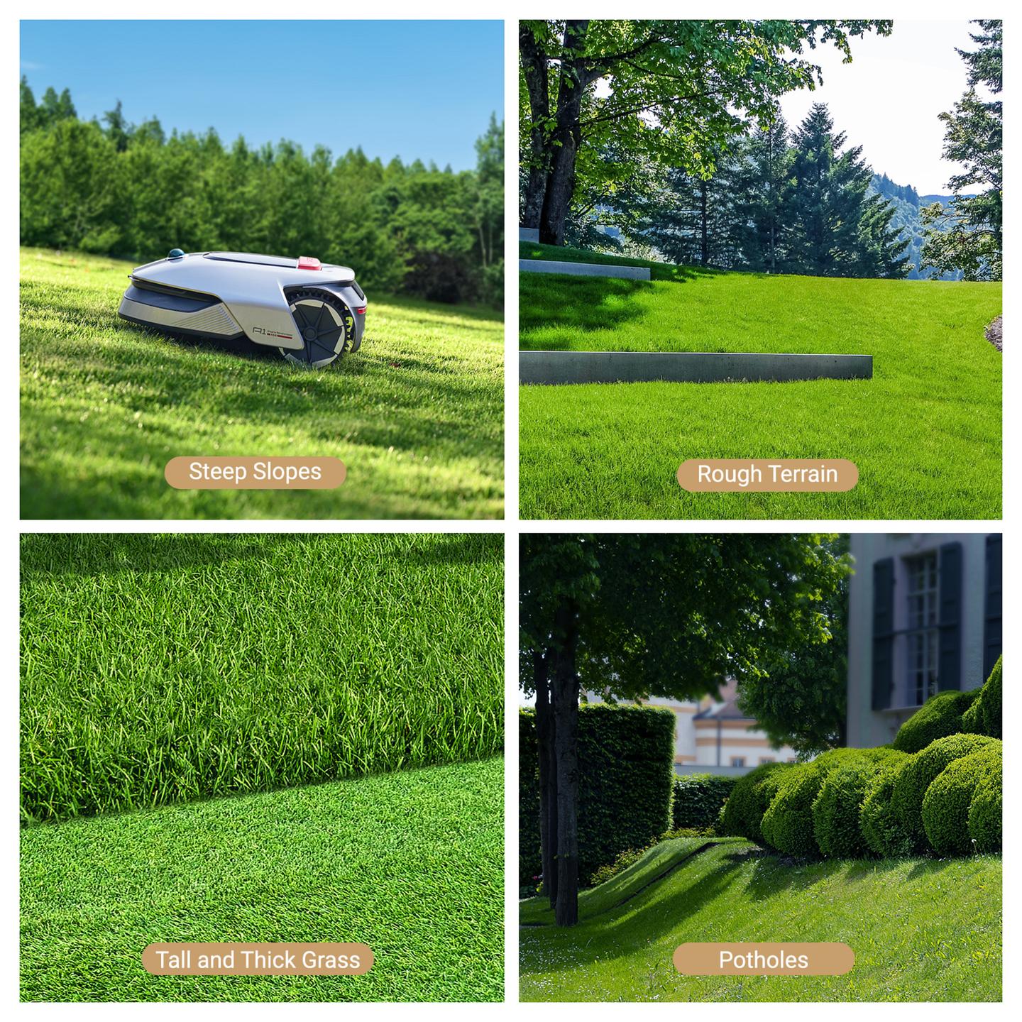 Kositës Robotike Dreame A1 Pro, 2000m², OmniSense 3D, LiDAR, 22cm, 3–7cm, 5Ah, 45%, IPX6, App - Gri, Zezë - 2
