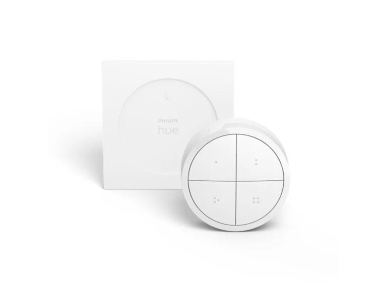 Ndërprerës Inteligjent Philips Hue Tap Dial Switch, 4 Butona, Rrotë për Rregullimin e Ndriçimit, Wireless, IP20 – Bardhë - 2