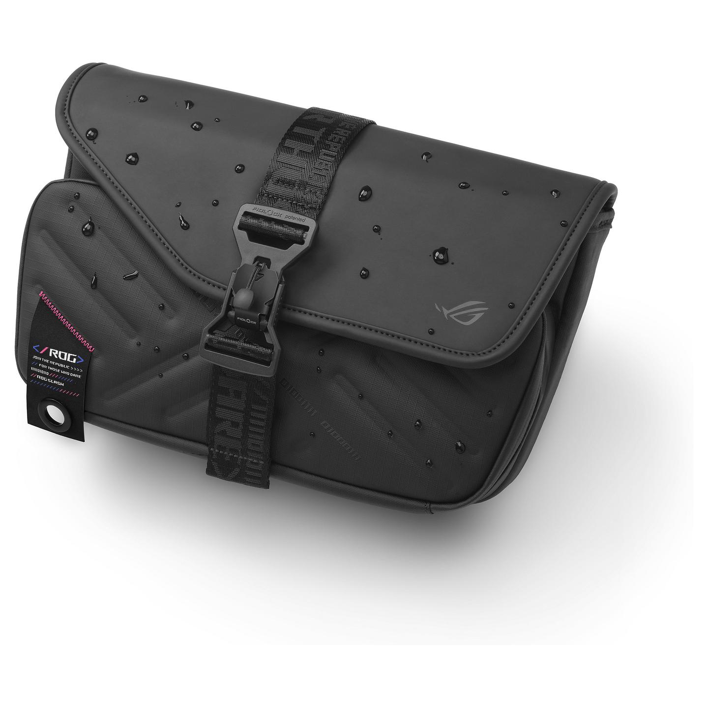Çantë ASUS ROG SLASH Sling Bag 4.0, BC3004, për ROG Ally, Rezistente ndaj ujit, FIDLOCK, 0.6 kg - Zezë - 13