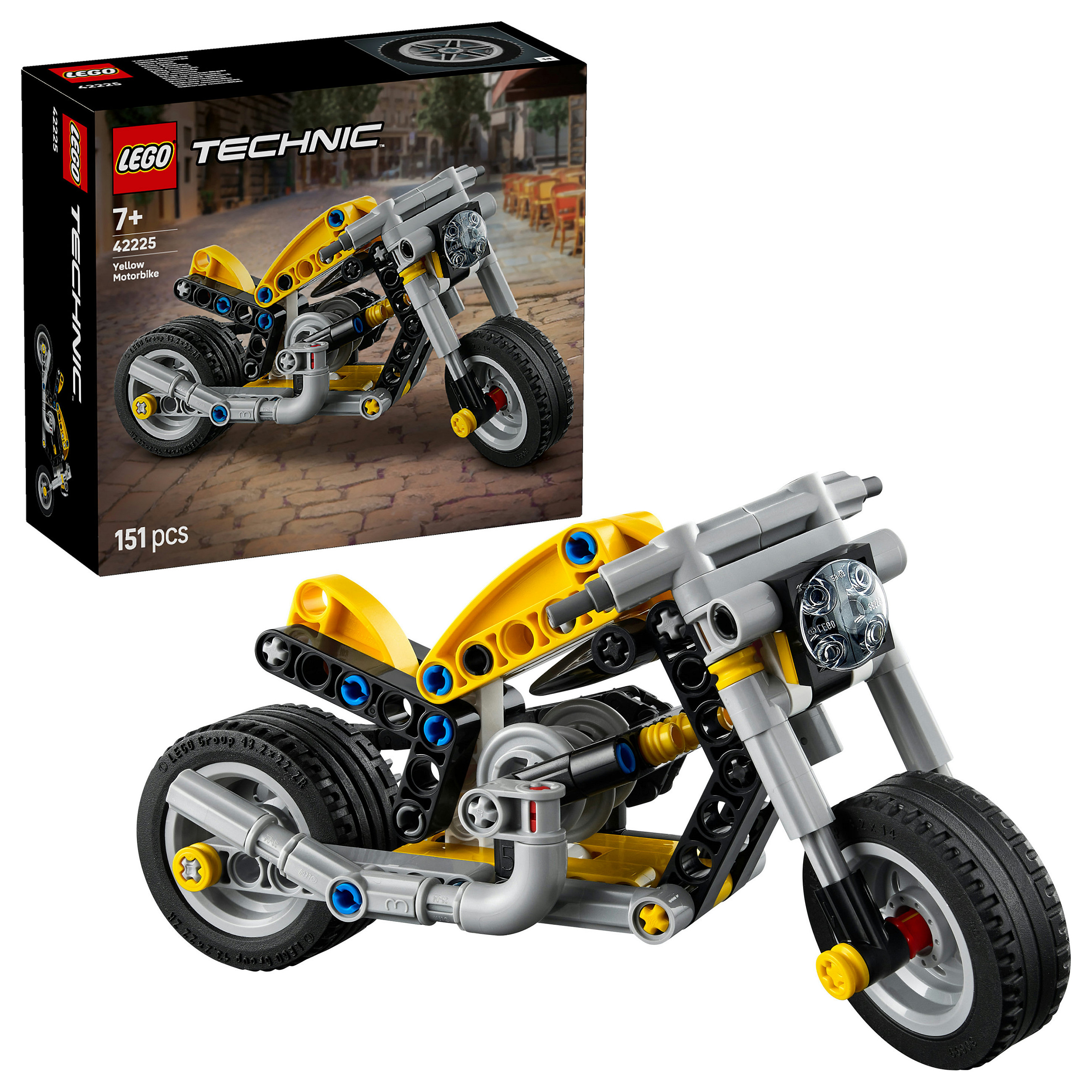 LEGO Technic Yellow Motorbike 42225 - 15