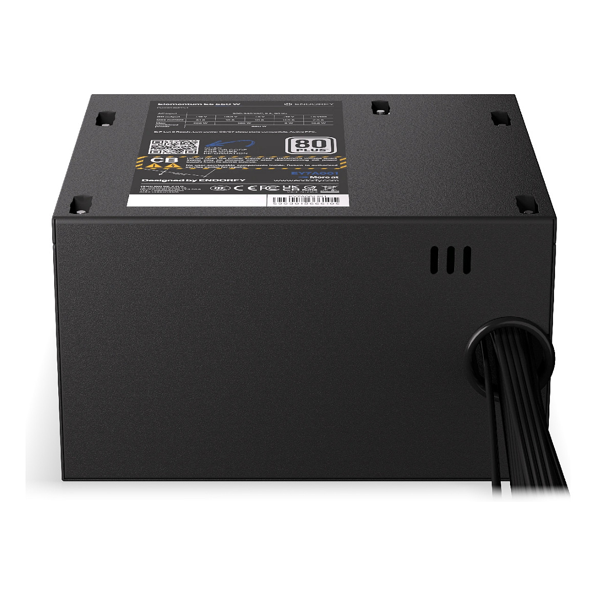 Furnizues Energjie Endorfy Elementum E5 / 550W / ATX / 80 PLUS Bronze / Non-Modular - Zezë - 8