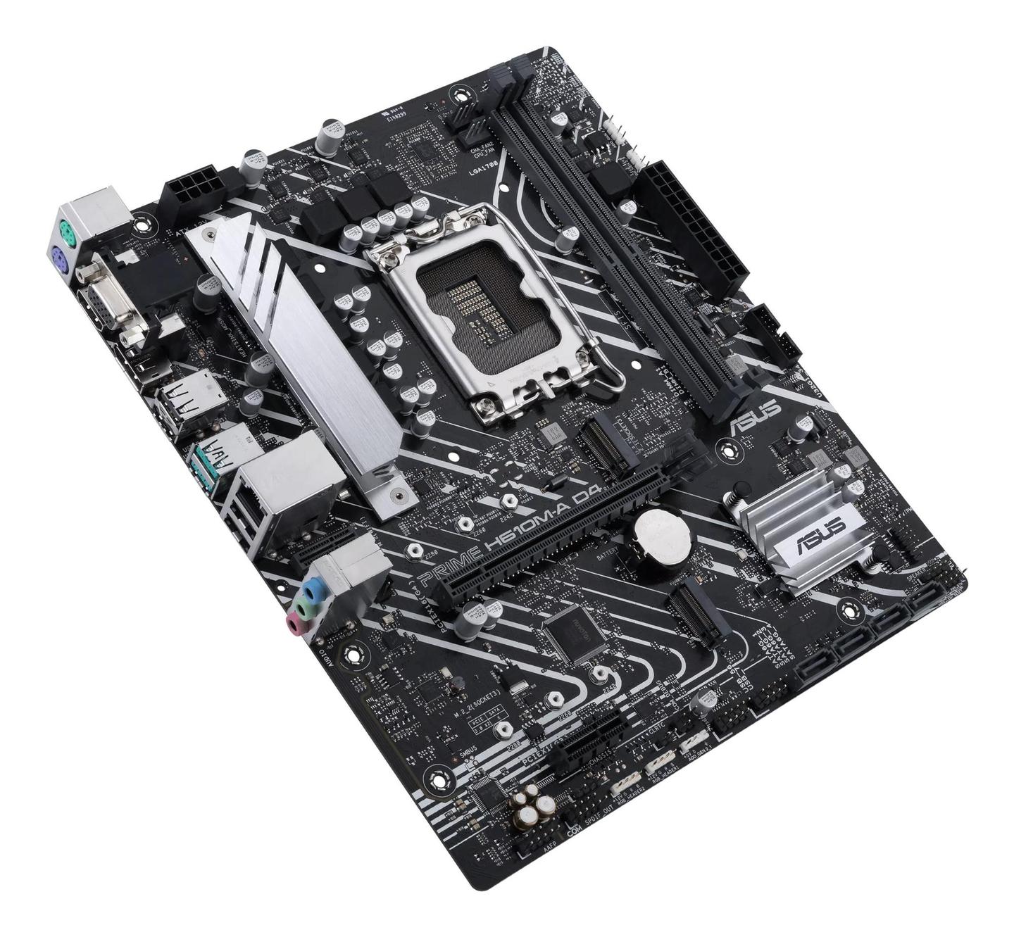 Pllakë Amë ASUS PRIME H610M-A D4-CSM / LGA1700 / H610 / DDR4 / Micro-ATX / DP+HDMI+D-Sub / 1GbE LAN - 4