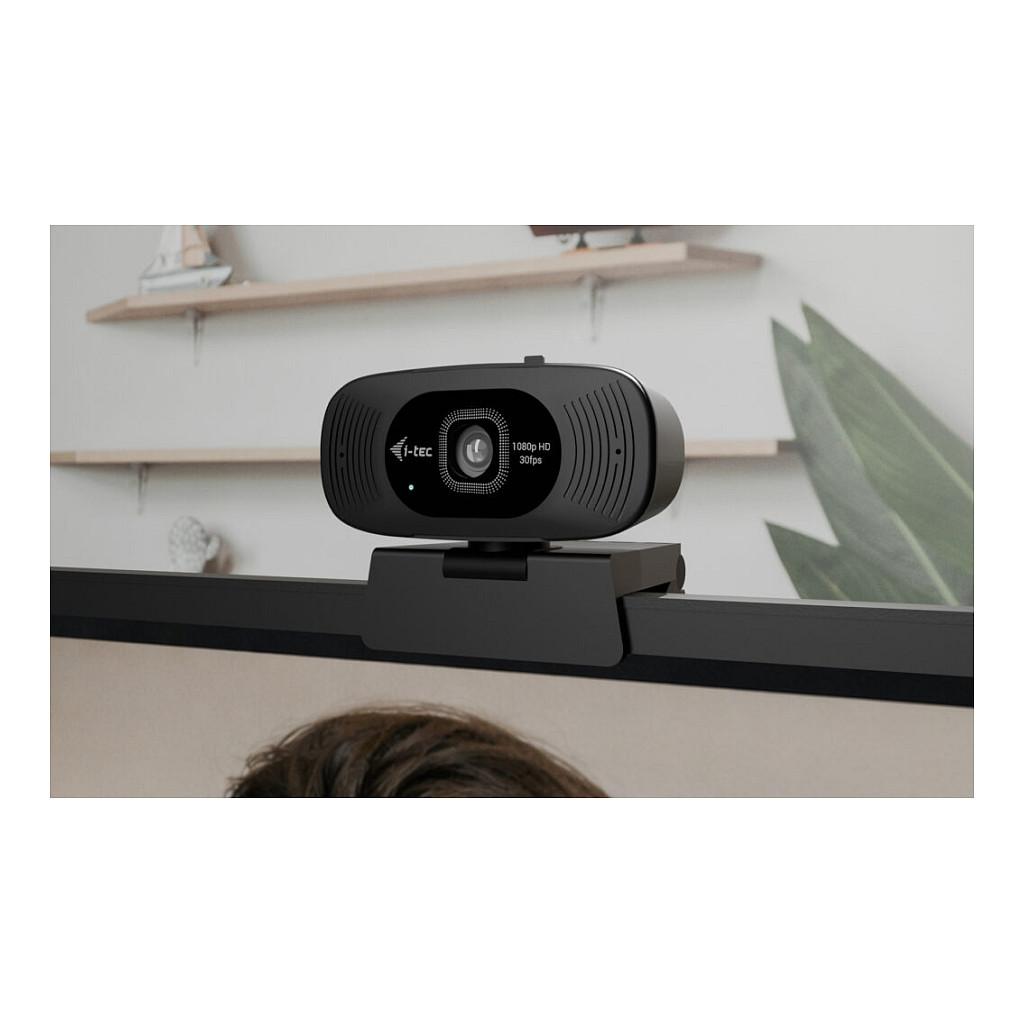 Webcam i-tec SOLOMON 200 / Full HD 1080p / 85° / Autofokus / 2 Mikrofona / Mbulesë Privatësie - Zezë - 12