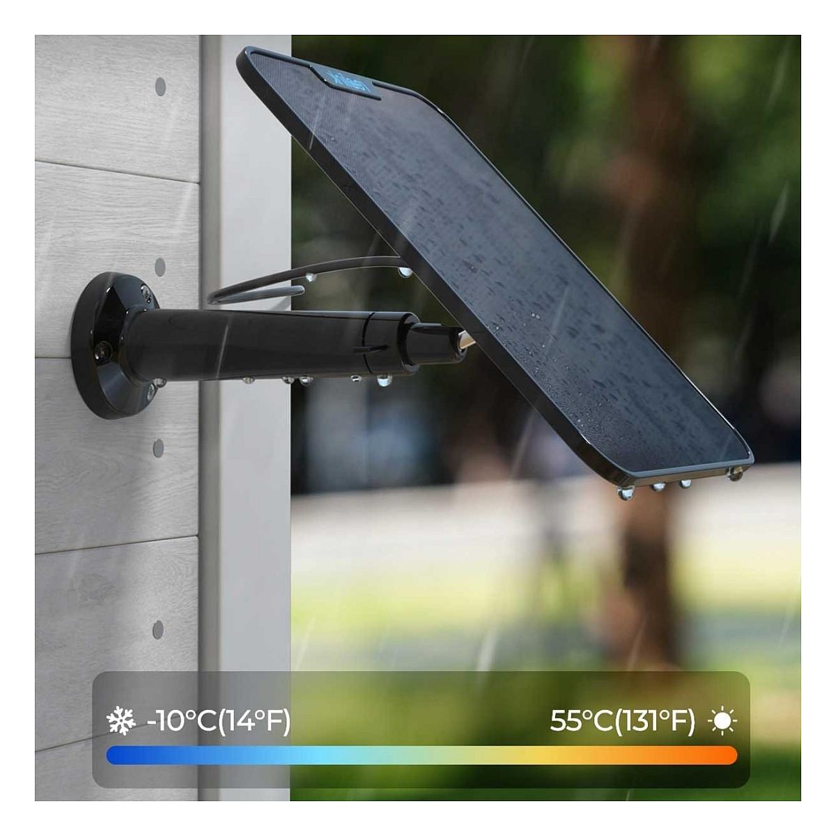 Panel Diellor për Kamera Sigurie Reolink Solar Panel 2, 5.8W, USB Type-C, Kabllo 4m, IP65 - Zezë - 6