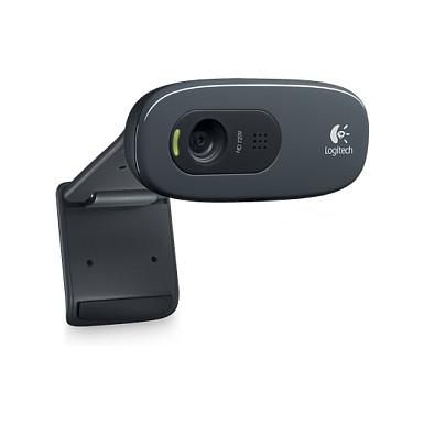 Webcam Logitech HD C270, HD 720p, 1280x720, 30fps, Fiks Fokus, USB 2.0, Mikrofon i Integruar - Zezë/Hiri - 2