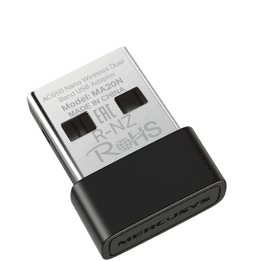 Adapter USB Wi-Fi Mercusys AC650, Nano, Dual-Band, USB 2.0, 433Mbps (5GHz), 200Mbps (2.4GHz) - 2