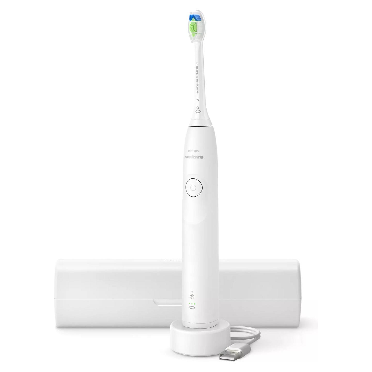 Furçë dhëmbësh elektrike Philips Sonicare Series 5300 / 1 Modalitet / 2 Intensitete / Pressure Sensor / SmarTimer / BrushPacer / 62.000 lëvizje/min – Bardhë