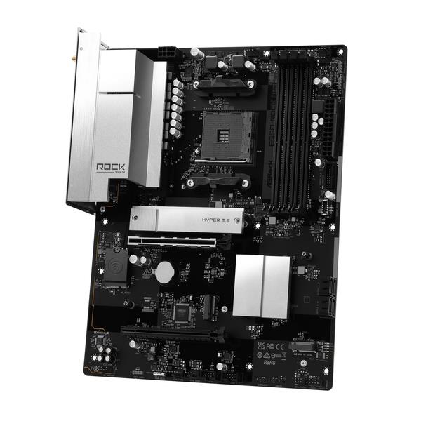 Pllakë Amë ASRock B550 Rock WiFi / AMD AM4 / B550 / DDR4 / ATX / Wi-Fi 6E / 2.5GbE LAN