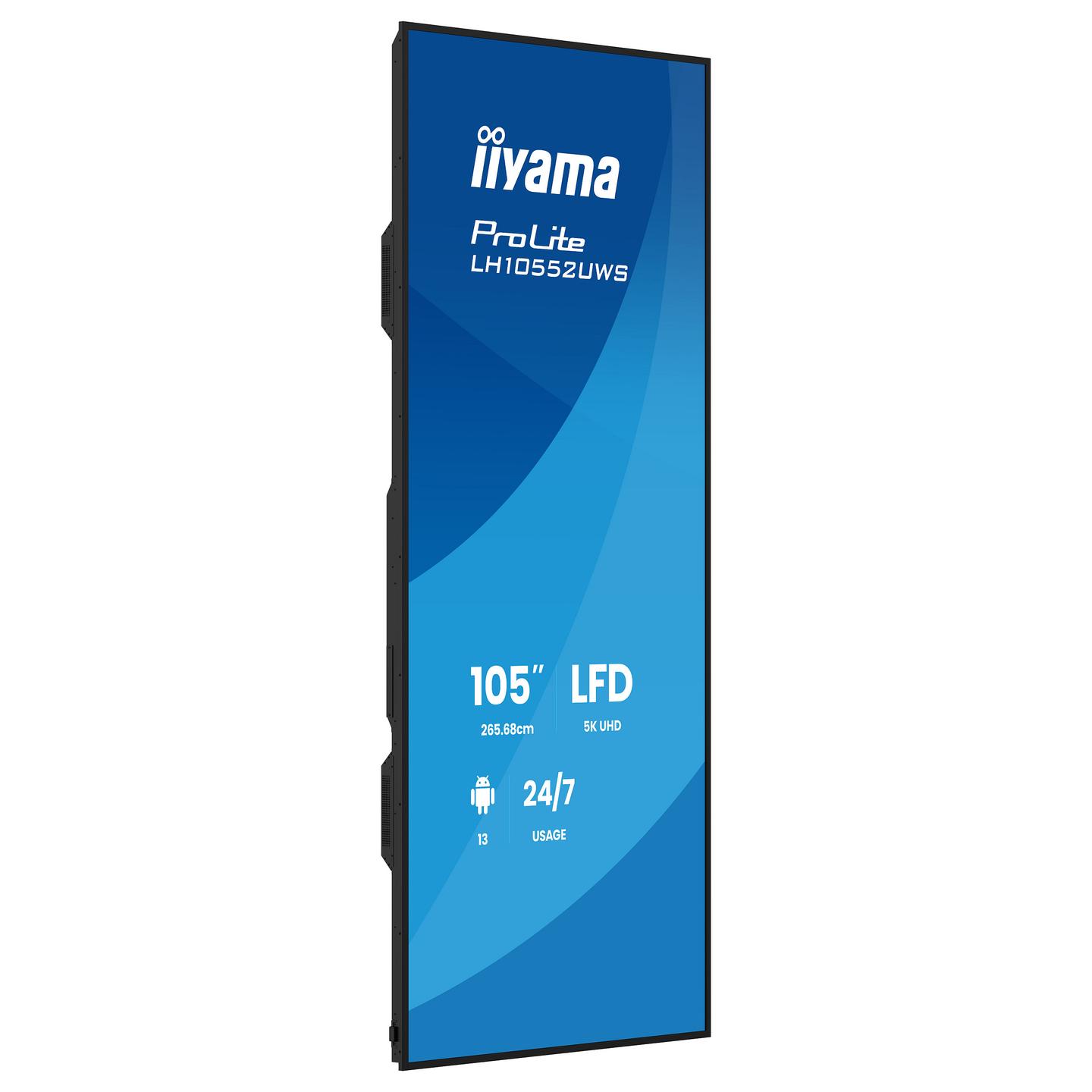 Digital Signage iiyama ProLite LH10552UWS-B1AG, 104.6", 5K Ultra Wide, IPS, 8GB, 128GB - Zezë - 4