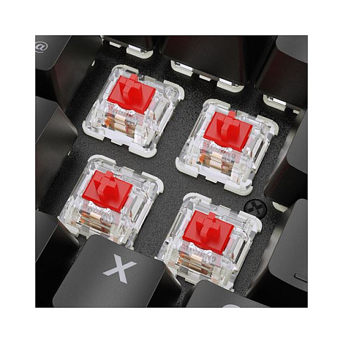 Tastierë Gaming Sharkoon SKILLER SGK36W / Wireless / QWERTZ / Mekanike / RGB LED / Full-size - Zezë - 3