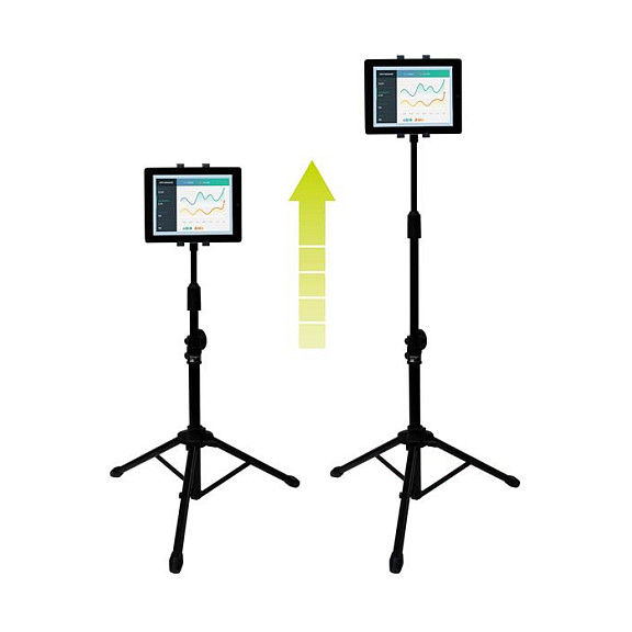 Aksesorë për Konferencë StarTech STNDTBLT1A5T / Mbajtës tripod për Tablet 6.5-7.8" / Lartësia 74.5-157.5cm / Rrotullim 360° – Zezë - 7