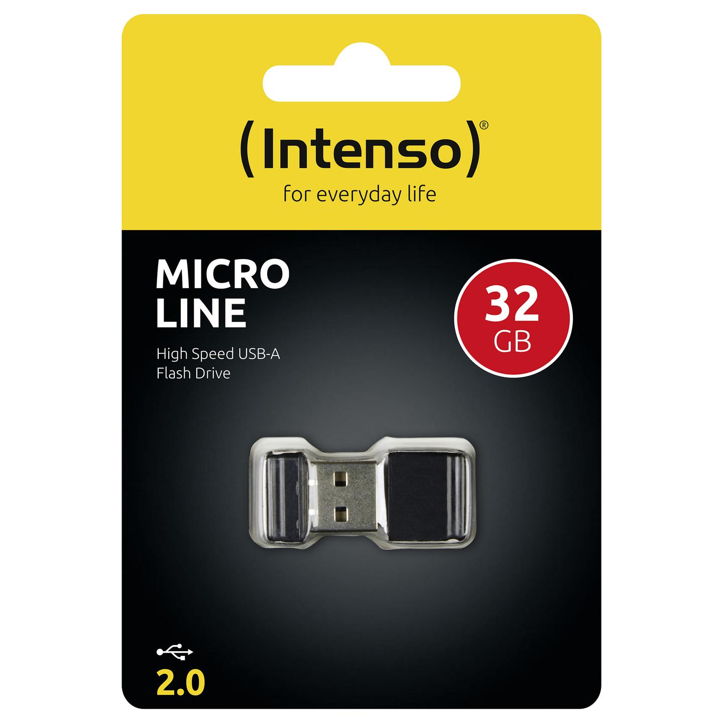 USB Flash Drive Intenso Micro Line 3500480 / 32GB / USB 2.0 / 16.5MB/s Read 6.5MB/s Write - Zezë - 8