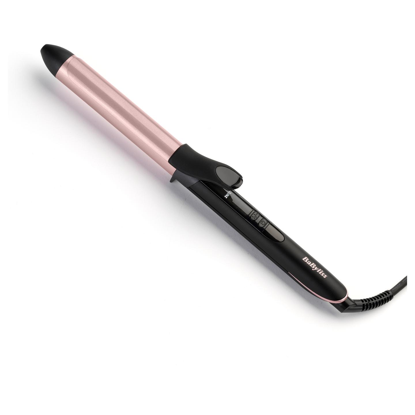 Stiluese për Flokë për Kaçurrela BaByliss C451E, 25 mm, Veshje Kuarc-Qeramike, 160–210°C, 6 Nivele Temperature, Kabllo 2.5 m – Zezë , Rozë-Ari - 5