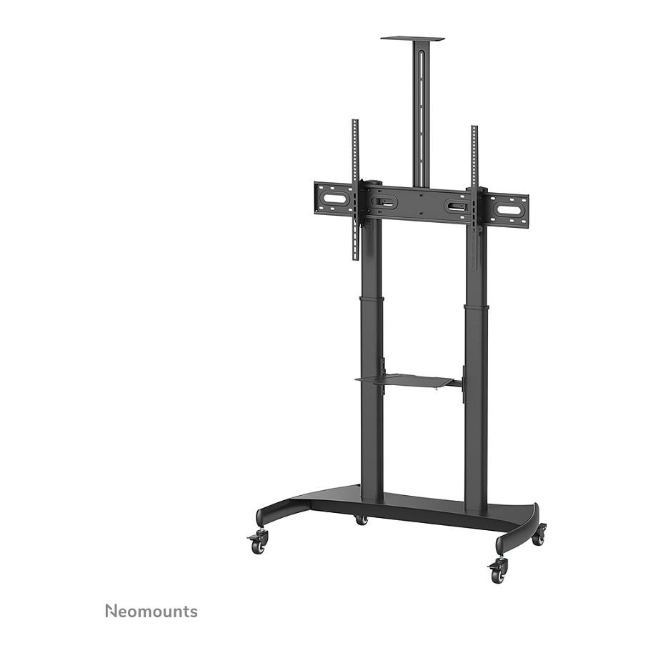 Karrocë për Monitor Neomounts PLASMA-M1950E, 60–100", deri 100kg, Rregullim Lartësie 134–166cm, Tilt 15° - Zezë - 2
