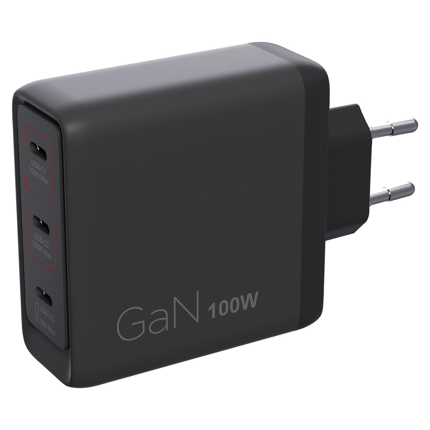 Adapter për Laptop Lenovo 40AW100BEU / 100W / USB-C / GaN / Multi-Port - Zezë - 6