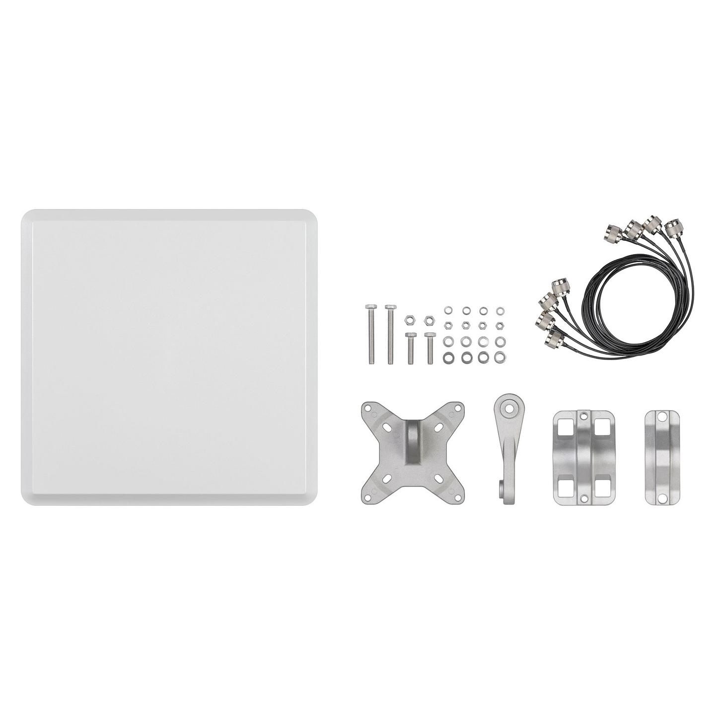 Antena për rrjet LANCOM AirLancer ON-Q30, Wi-Fi 2.4/5GHz, 10dBi, 4x4 MIMO, Direksionale, 4x N-Type - Hiri - 2