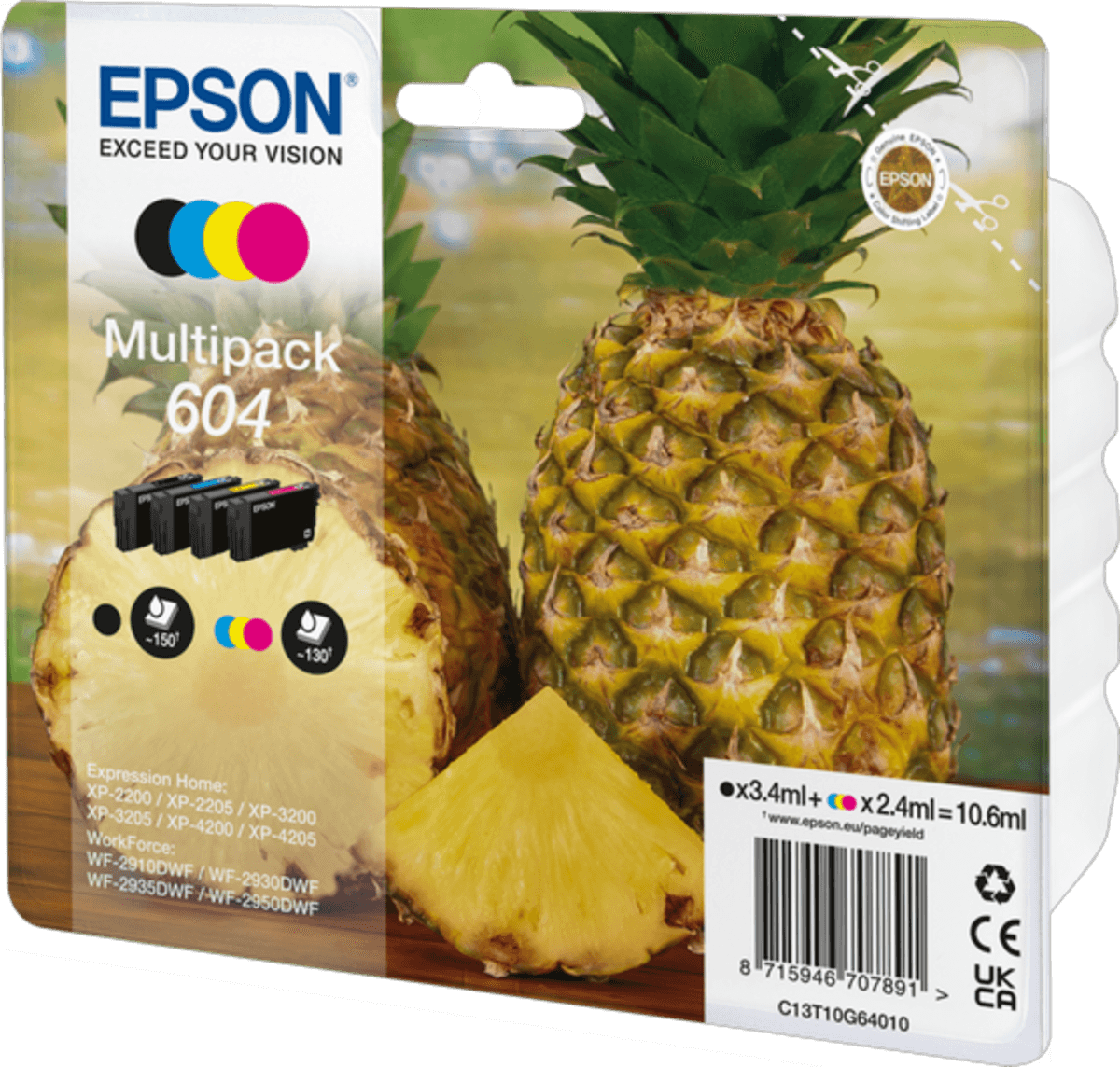 INK Epson 604 / C13T10G64010 / 150 faqe Zezë + 130 faqe Ngjyra – Shumëngjyrësh - 2