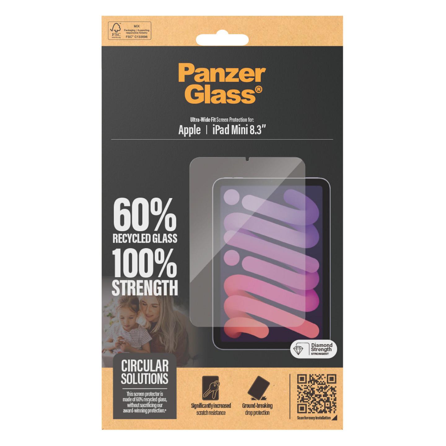 Aksesorë Apple PanzerGlass / Screen Protector UWF / iPad mini 8.3" (21/24) - Transparente - 3