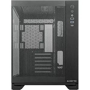 Kasë Chieftec VISIO AIR Fanless, Mid-Tower, ATX, Xham i Temperuar, USB Type-C, 2x USB 3.0 - Zezë - 3