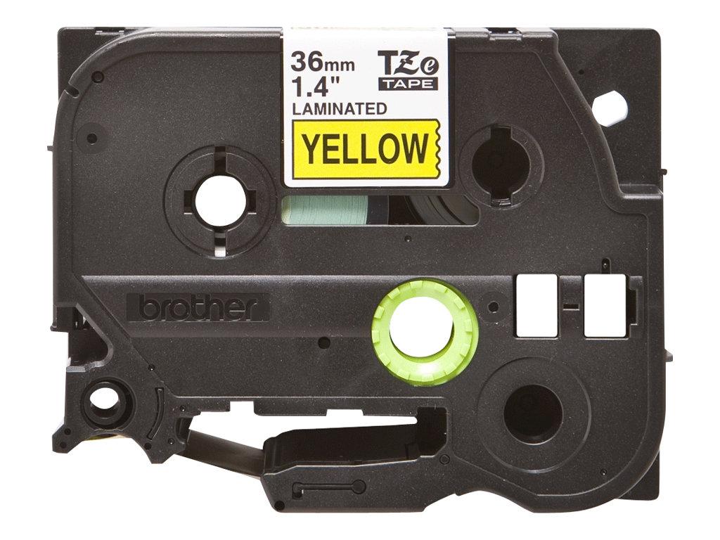 Shirit për Printer 3D Brother Colour Ribbon TZE-661 / TZE661 - Zezë mbi Verdhë - 2