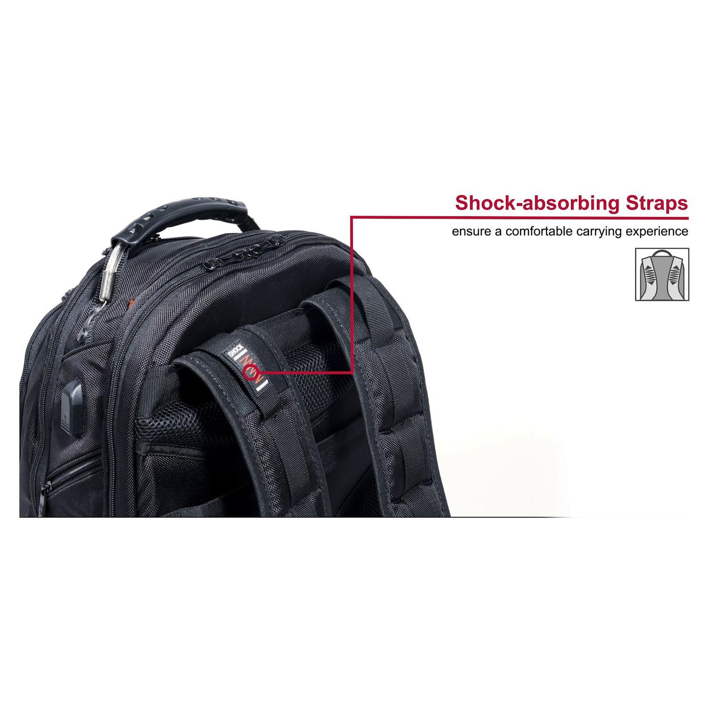 Çantë shpine për Laptop Wenger Ibex Ballistic Deluxe, 14–16 inç, 26 L – Zezë - 9