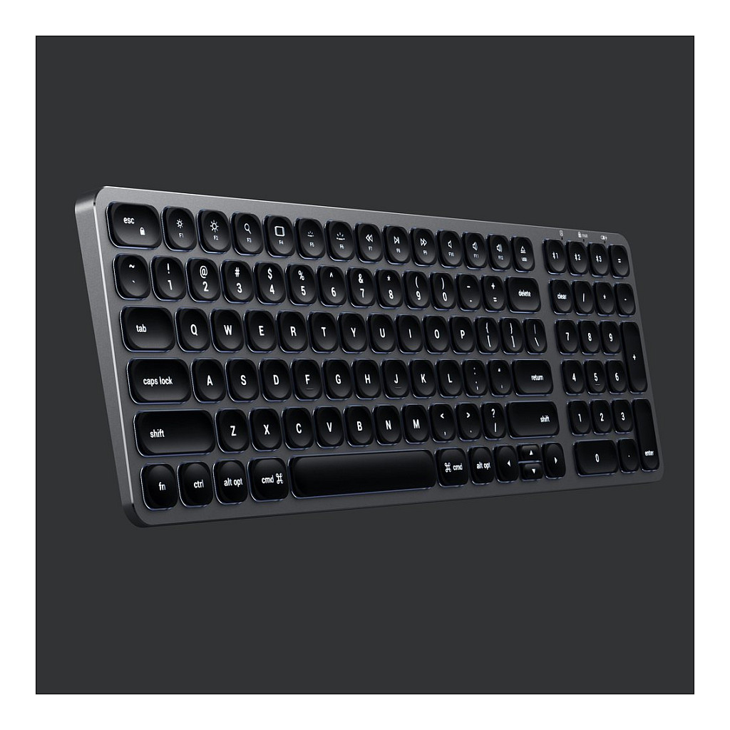 Tastierë Pa kabllo Satechi Aluminium BT Backlit / QWERTZ DE / Bluetooth 5.0 / NumPad / USB-C - Hiri - 3