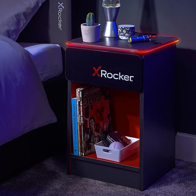 Tavolinë Gaming X Rocker Carbon-Tek - Gri/Kuqe - 2