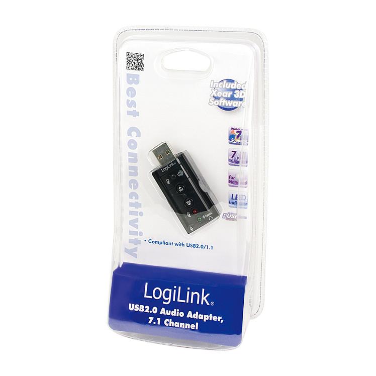 Adapter audio USB 2.0 LogiLink UA0078, USB-A, 2 × 3.5 mm, Virtual 7.1 – Zezë - 3