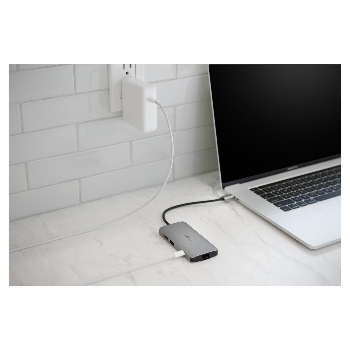 Docking Station Kensington UH1400P / USB-C / 8-in-1 / HDMI / LAN - Argjend - 12