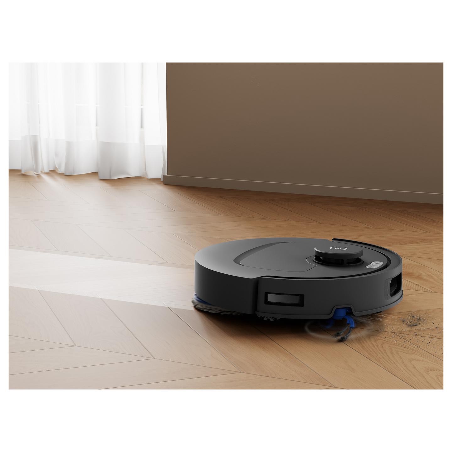 Fshesë Robotike ECOVACS DEEBOT T30e OMNI / Fshirje e Njomë OZMO Turbo 2.0 / Navigim Laser LDS / TruEdge 3D / Stacion Vetëpastrues OMNI – Zezë - 14
