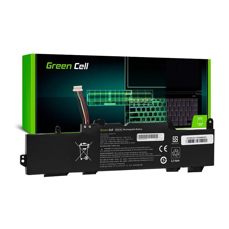 Bateri Green Cell HP189, 4100mAh, 11.4V, Li-Polymer, për HP EliteBook - Zezë