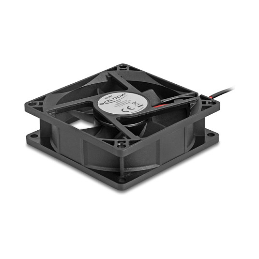 Ftohës për Kasë DeLOCK 67290 / 80mm / 3000 RPM – Zezë - 2