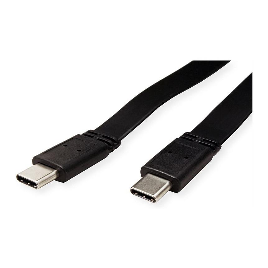 Kabllo USB VALUE 11.99.9085 / USB-C në USB-C / USB 4.0 Gen 3 / 40Gbps / 100W / 0.5m - Zezë - 4