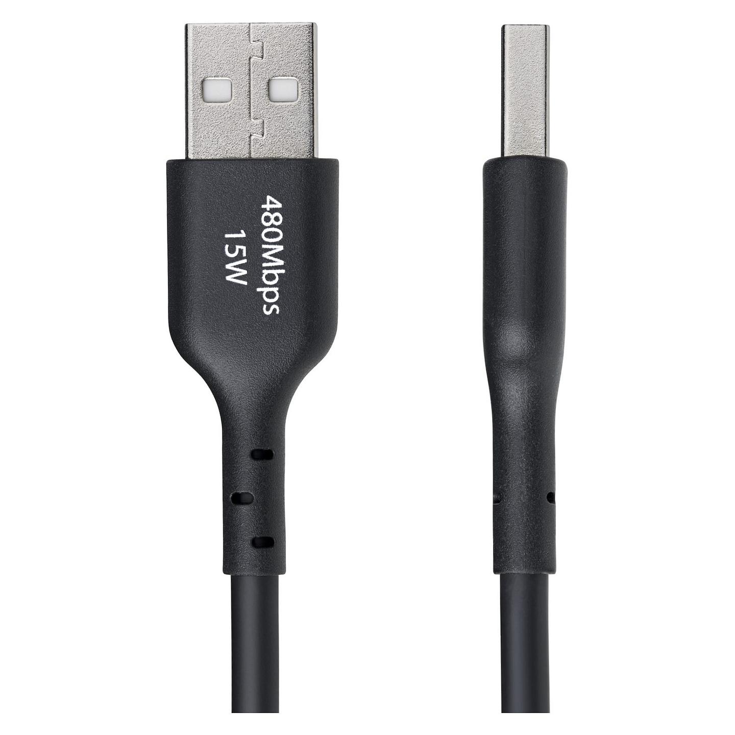Kabllo StarTech.com USB2AC3MNC, USB-A në USB-C, USB 2.0, 480 Mbps, 15 W, 3 m - Zezë - 2