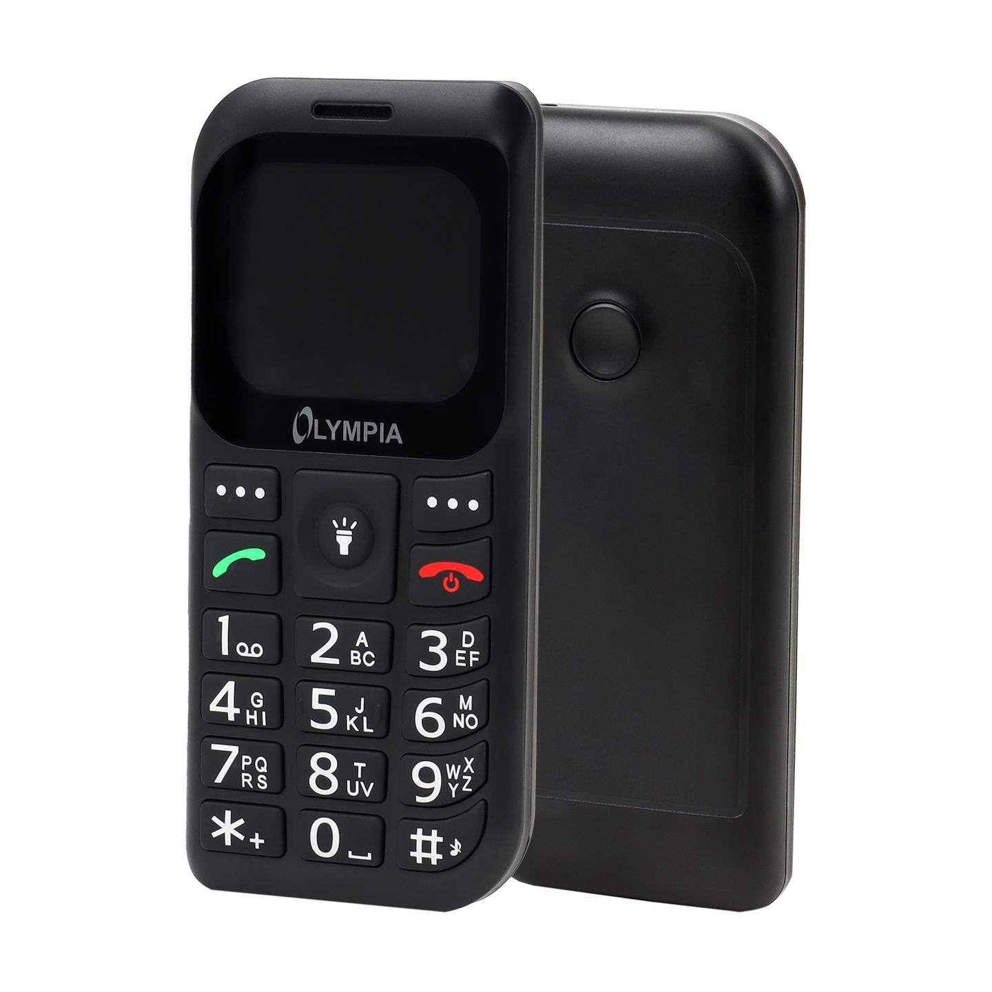 Telefon i thjeshtë Olympia Bella+ 2264 / 1.77" / 4G LTE / Bluetooth / FM Radio / SOS / Stacion Karikimi - Zezë - 2