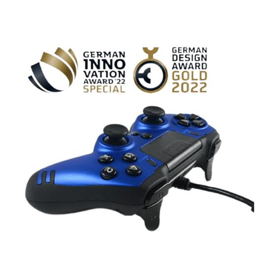 Kontroller Gaming Steelplay Slim Pack, USB, Vibrim Dual, PS3, PS4, PC – Blu - 3