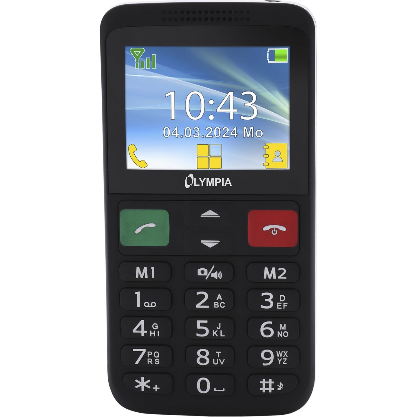 Telefon i thjeshtë Olympia LUX 2229 / 2.4" / 320x240 / Dual SIM / Bluetooth / FM Radio / SOS - Zezë - 2