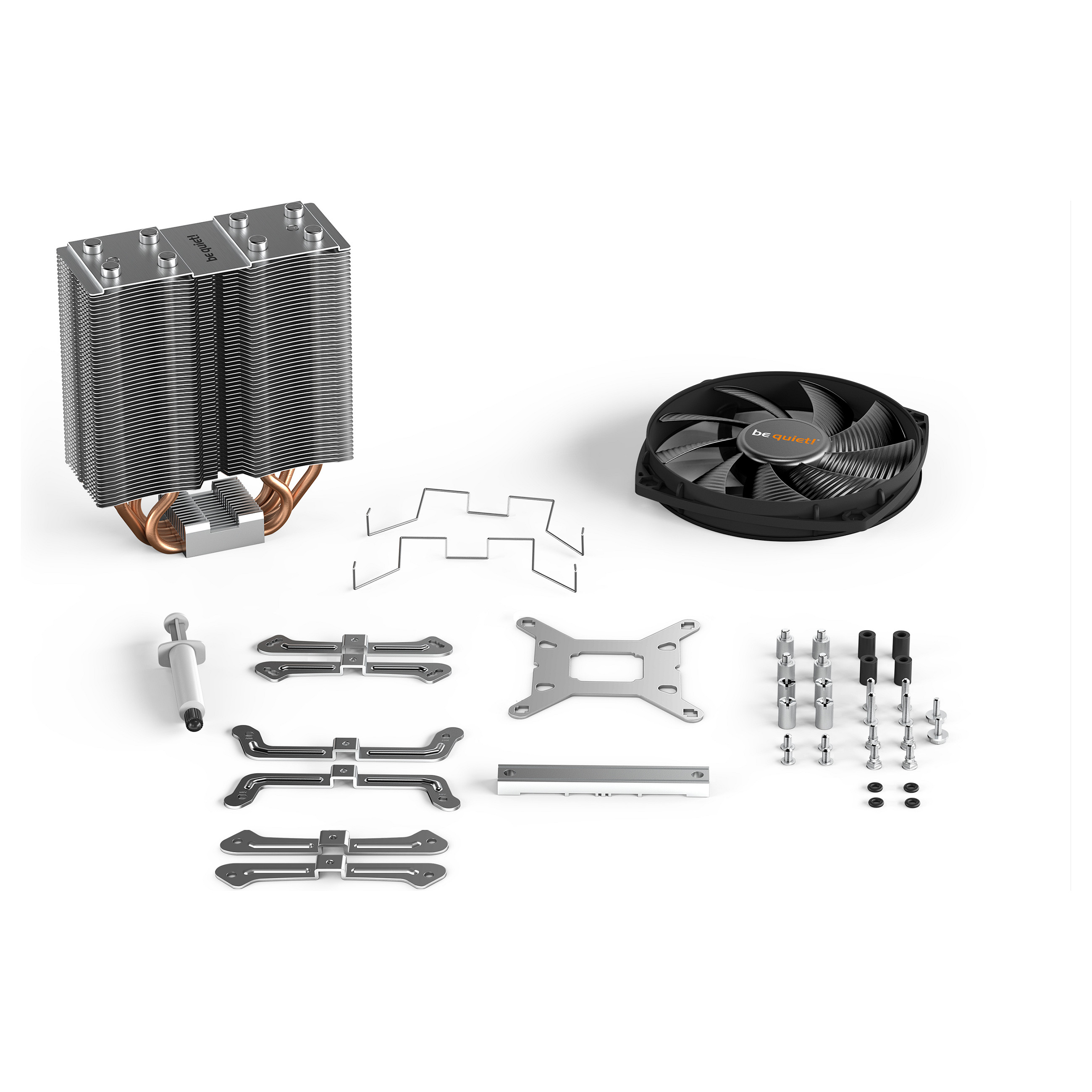 Ftohës për Procesor be quiet! Shadow Rock Slim 2 / 135mm Fan / 1400 RPM / Rifle Bearing / 137×74×161mm – Alumin/Zezë/Bakër - 7