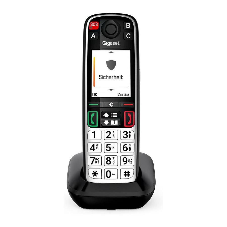 Telefon VoIP Gigaset EASY 500, DECT, 2.2" TFT me ngjyra, SOS, Telefonbook 200 kontakte - Zezë - 2
