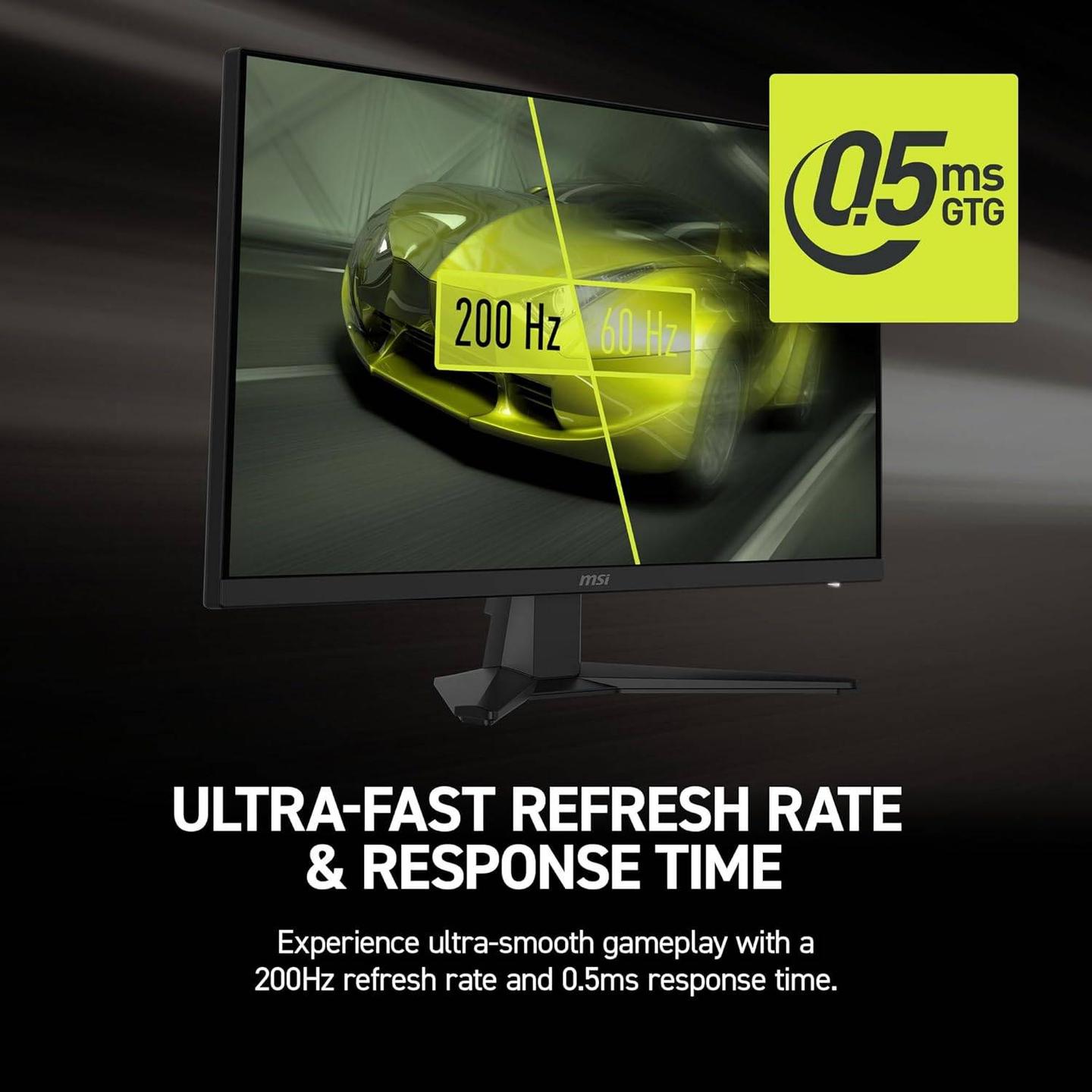 Monitor Gaming MSI MAG 272F / 27" / Full HD Rapid IPS / 200Hz / 0.5ms / HDMI+DP - Zezë - 2