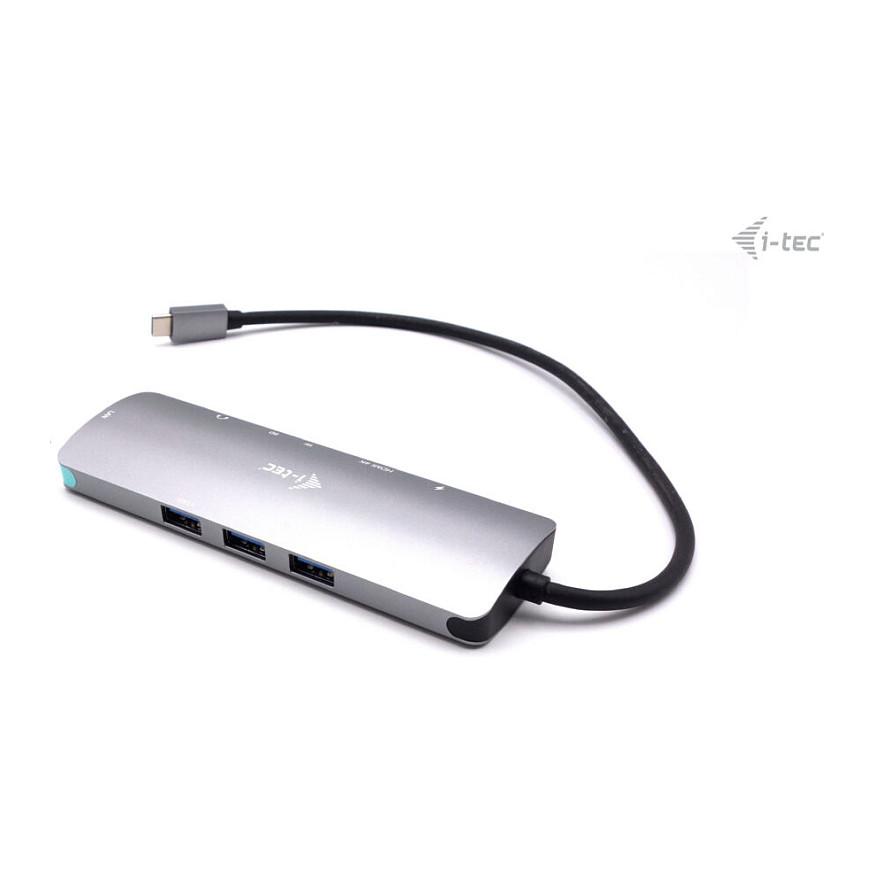 Docking Station i-tec C31NANOLANPD100, USB-C, HDMI 4K 60Hz, 3x USB-A, Gigabit Ethernet, Power Delivery 100W - Gri - 2