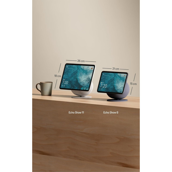 Ekran Inteligjent Amazon Echo Show 8 (4th Gen) / 8.7" / HD / Touchscreen / Alexa / 13MP / Zigbee / Matter - Zezë - 2