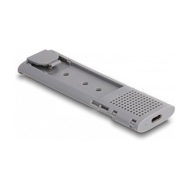 Delock 42019 External M.2 SSD Enclosure / NVMe PCIe + SATA / USB Type-C / 10Gbps / Tool-Free / 2230-2280 - 6