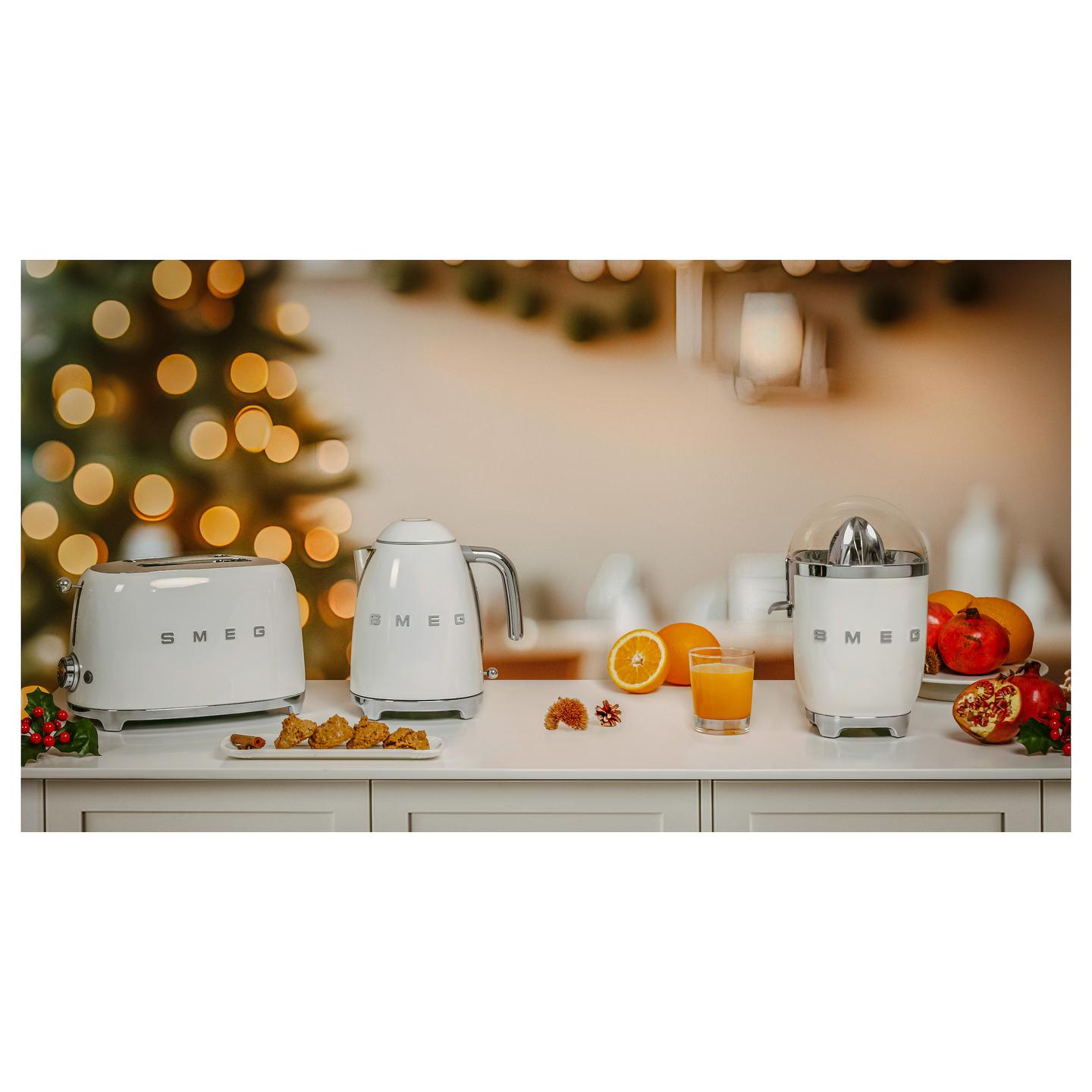 Çajnik Elektrik Smeg KLF03WHEU, 1.7L, 2400W, 360° – Bardhë - 2