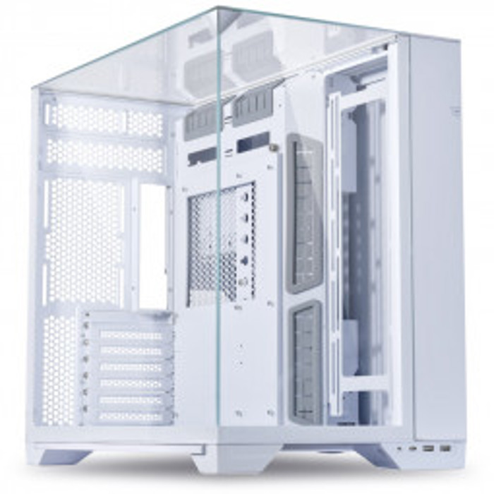 Kasë PC Lian Li O11 Vision Compact / Midi Tower / E-ATX + ATX / 11x 120mm Fan Support / Tempered Glass - Bardhë - 2